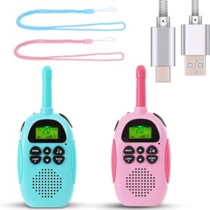 Walkie Talkies for Kids, Rechargable 1500Mah Long Range Toys for 3-12 Years Old Child